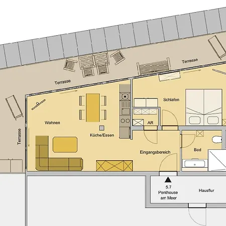 Апартаменты Penthouse Am