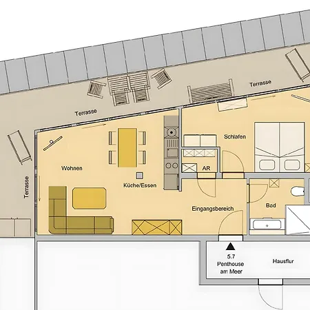 Апартаменты Penthouse Am *